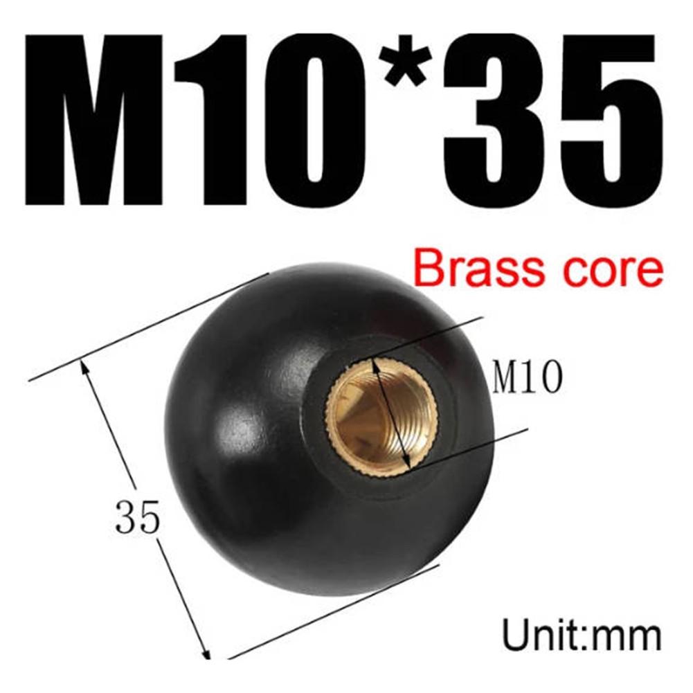 Knopf Zubehör Griff Kugelmutter Gewinde Kunststoff Klemmung M10-35Black von Joom DACH