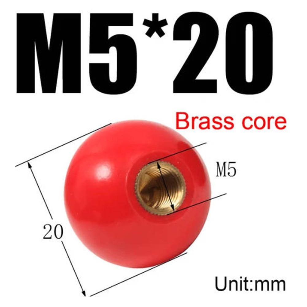 Knopf Zubehör Griff Kugelmutter Gewinde Kunststoff Klemmung M5-20Red von Joom DACH