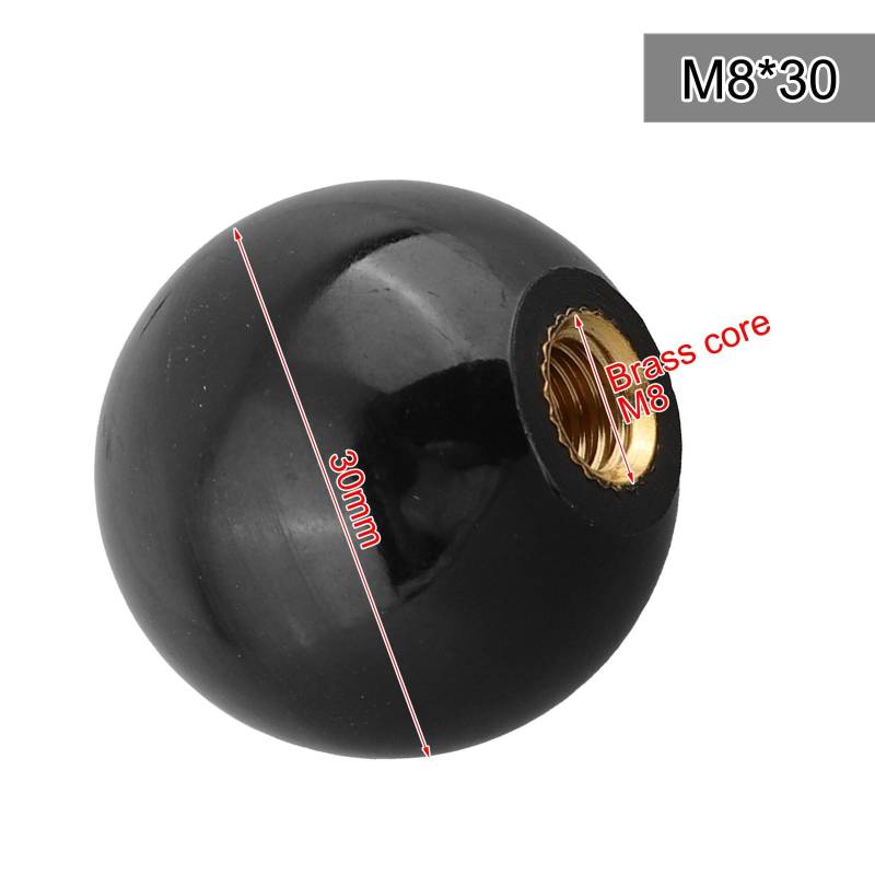 Knopf Zubehör Griff Kugelmutter Gewinde Kunststoff Klemmung M8-30Black Knopf Zubehör Griff Kugelmutter Gewinde Kunststoff Klemmung M8-30Black von Joom DACH
