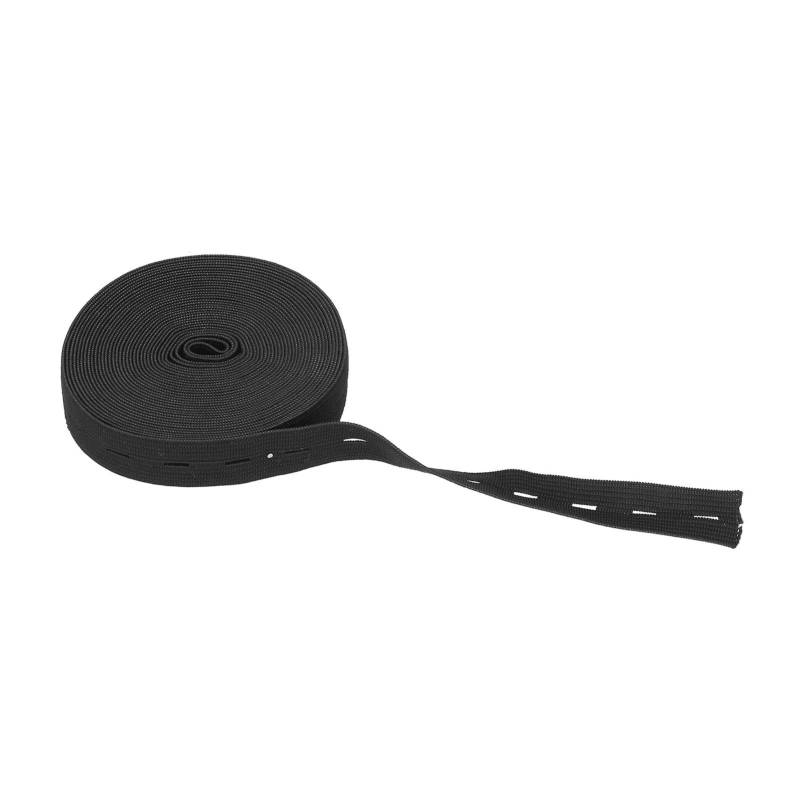 Knopfloch Gummiband Tragbar Mehrzweck Heim Büro Praktisches Gummiband Befestigungswerkzeug Schwarz schwarz von Joom DACH