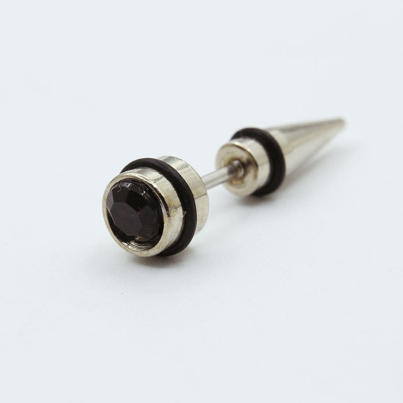 Körperpiercing Herren Ohrringe 316L Medizinischer Titanstahl Ohrstecker Piercing Mode Ohrschmuck schwarz von Joom DACH