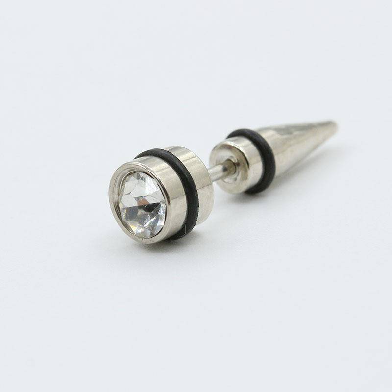 Körperpiercing Herren Ohrringe 316L Medizinischer Titanstahl Ohrstecker Piercing Mode Ohrschmuck weiß von Joom DACH