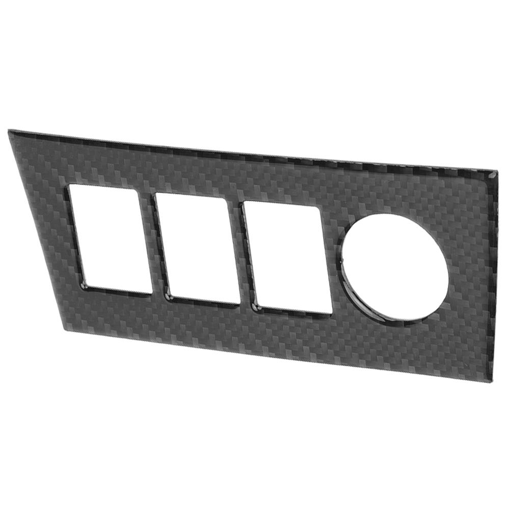 Kohlefaser Aufkleber Mittelkonsole Zigarettenanzünder Panel Zierleiste Abdeckung Innenraum Autozubehör Passform von Joom DACH