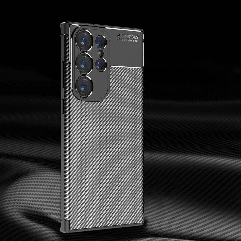 Kohlefaser-Silikon-Handyhülle für Samsung Galaxy S23 FE S24 Ultra Plus A05S A35 A55 A25 A15 Google Pixel 8A 8 Pro OnePlus 11 12 Redmi 12C 13C Abdeckung Samsung Galaxy A33 5G schwarz von Joom DACH