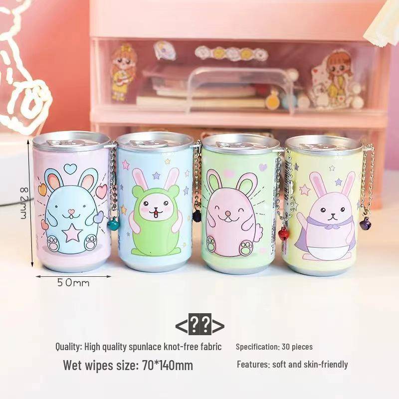 Kompakte Fass-Feuchttücher: Tragbarer Make-up-Entferner zum Herausziehen für Studenten – 30 Stück von Joom DACH