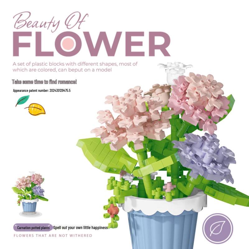 Kompatible Lego Sukkulenten Blume Bausteine - Topfpflanze Dekoratives Spielzeug Geschenk Outer Box: 75x38.5x56.5cm von Joom DACH