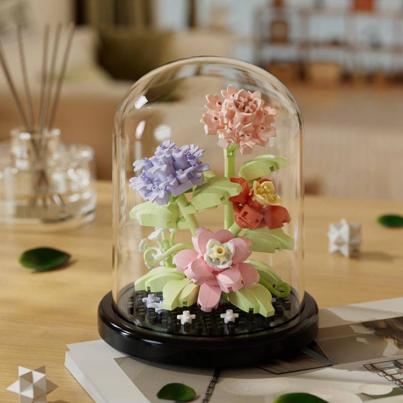 Kompatibles Lego Ewige Blume Valentinstag & Lehrertag Rose Puzzle Bauset von Joom DACH