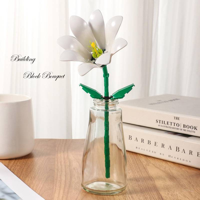 Kompatibles Lego Ewige Blume Valentinstag & Lehrertag Rose Puzzle Bauset von Joom DACH