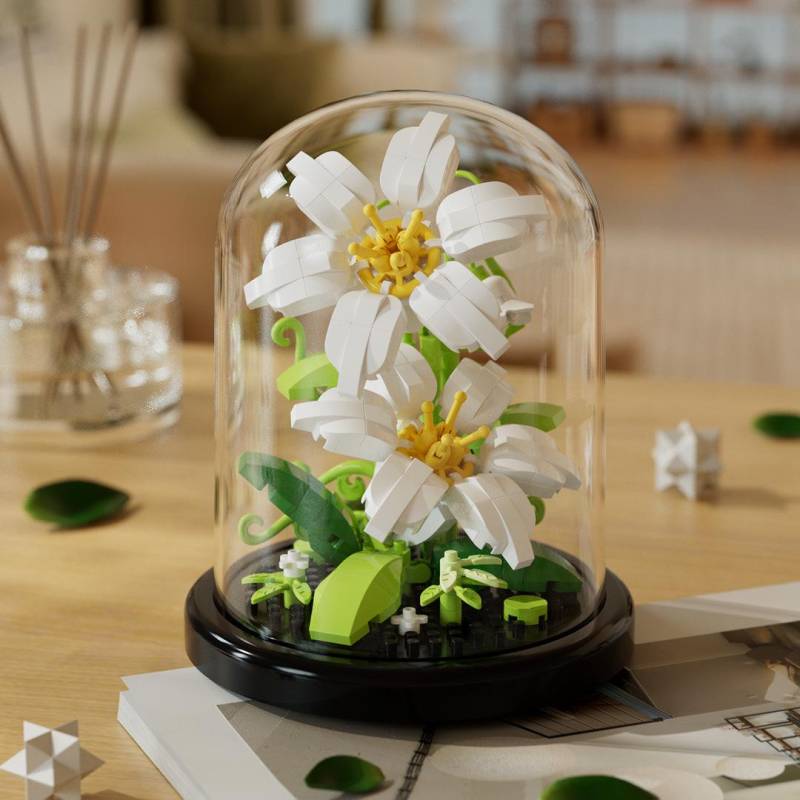 Kompatibles Lego Ewige Blume Valentinstag & Lehrertag Rose Puzzle Bauset von Joom DACH