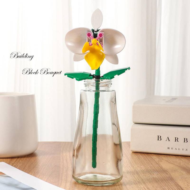 Kompatibles Lego Ewige Blume Valentinstag & Lehrertag Rose Puzzle Bauset von Joom DACH