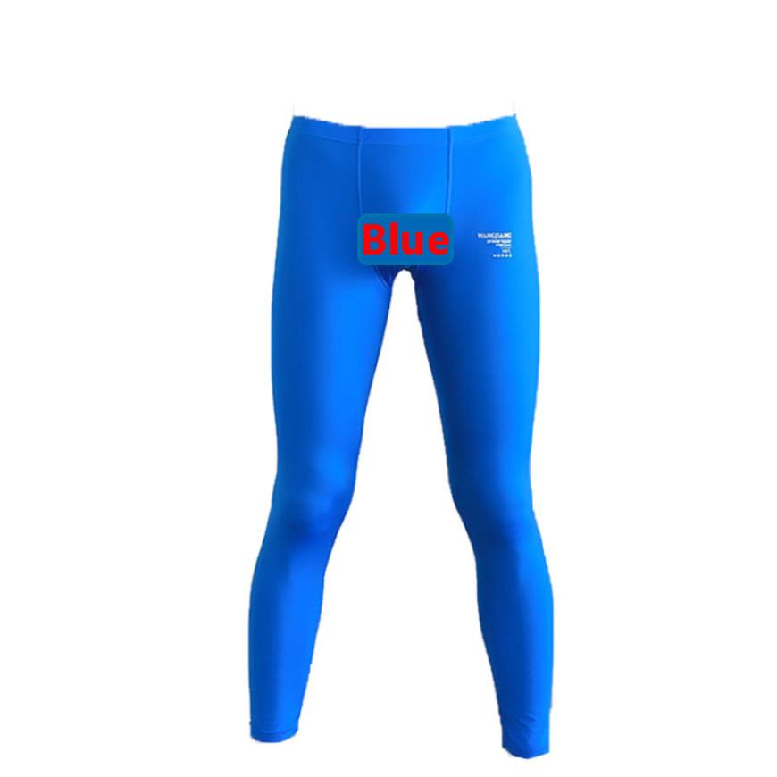 Kompressionsstrumpfhose für Herren, dehnbar, ultraelastisch, dünn, atmungsaktiv, Theraml-Hose, Leggings 3XL blau von Joom DACH