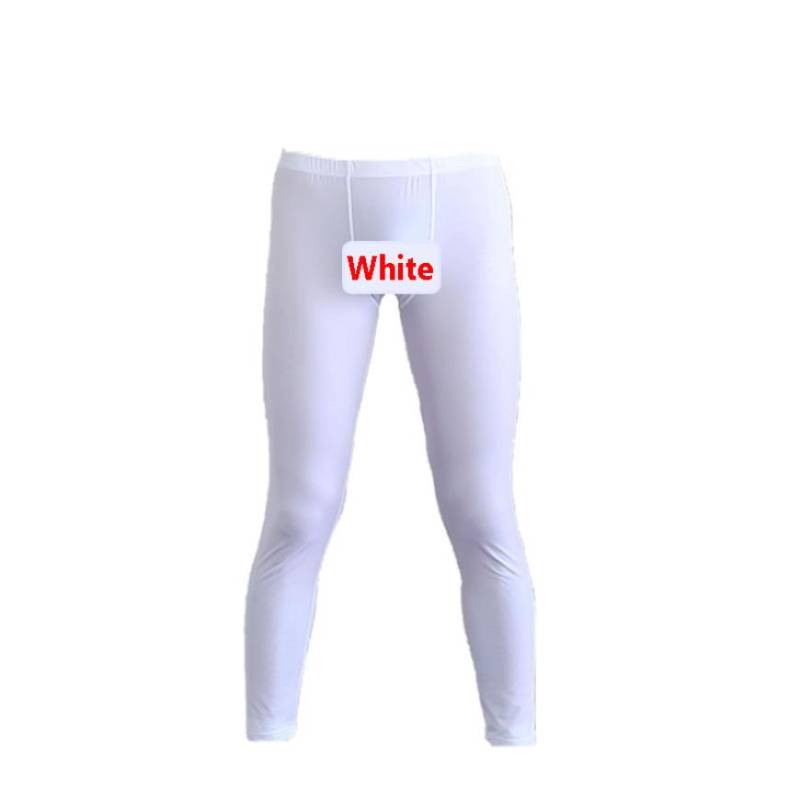 Kompressionsstrumpfhose für Herren, dehnbar, ultraelastisch, dünn, atmungsaktiv, Theraml-Hose, Leggings L weiß von Joom DACH