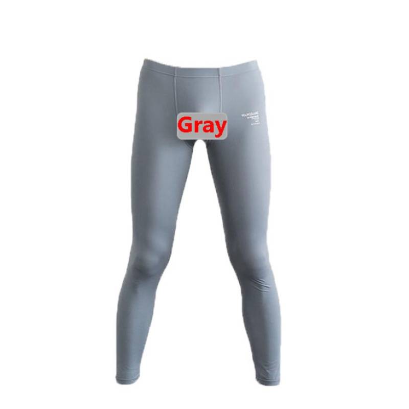 Kompressionsstrumpfhose für Herren, dehnbar, ultraelastisch, dünn, atmungsaktiv, Theraml-Hose, Leggings XL graue von Joom DACH