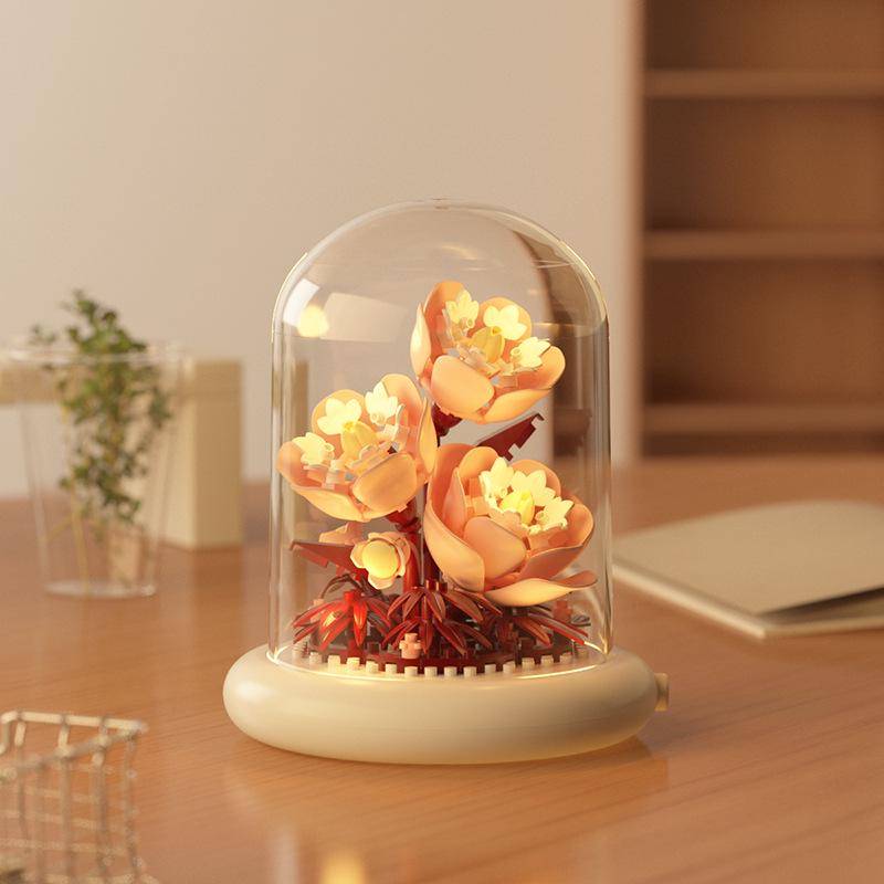 Konservierte Blume Lilie Rose Bausteine - Lego-kompatibel Valentinstag Geschenk Ornamente von Joom DACH