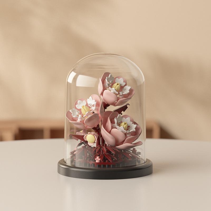 Konservierte Blume Lilie Rose Bausteine - Lego-kompatibel Valentinstag Geschenk Ornamente von Joom DACH