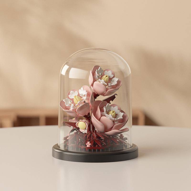 Konservierte Blume Lilie Rose Bausteine - Lego-kompatibel Valentinstag Geschenk Ornamente von Joom DACH