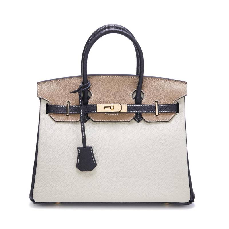 Kontrast farbe leder litschi korn kopf schicht rindsleder große kapazität handtasche mode passenden farb einzelnen schulter umhängetasche frau 30x12x23cm von Joom DACH