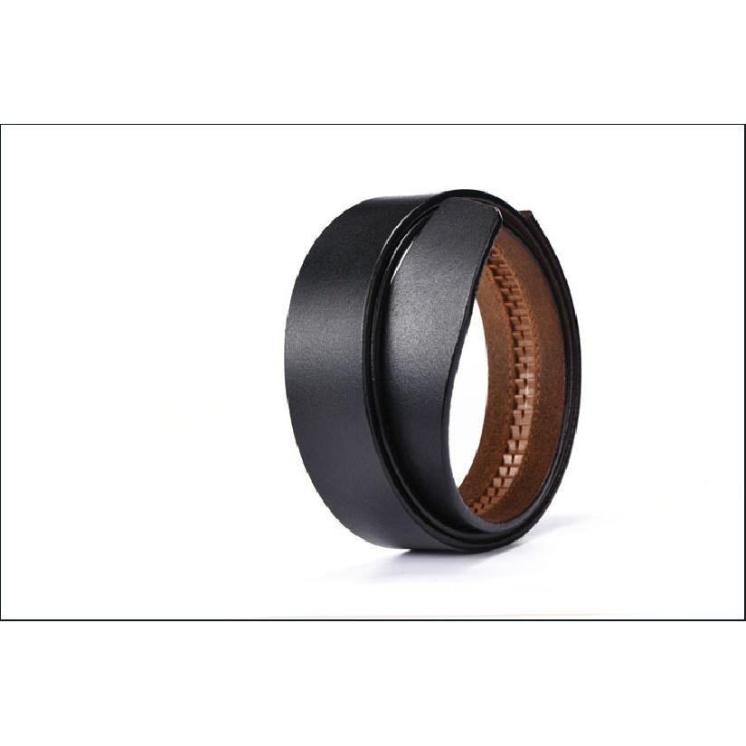 Kopfloser Gürtel für Herren, Rindsleder, Komfort-Klickgürtel mit Körper, junge Männer, echtes Leder Antique Black Automatic von Joom DACH