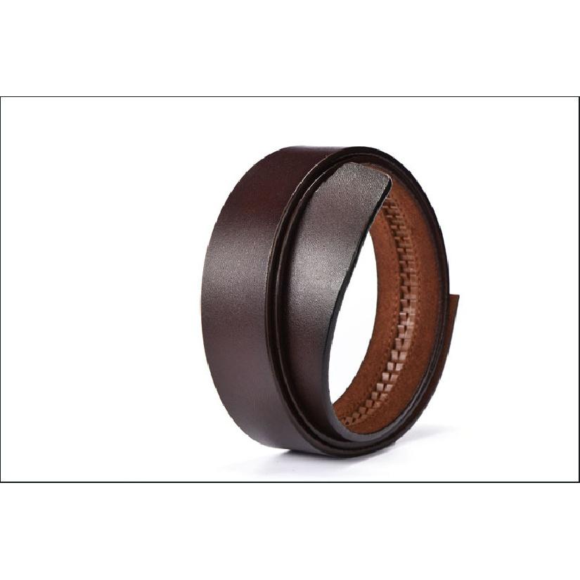 Kopfloser Gürtel für Herren, Rindsleder, Komfort-Klickgürtel mit Körper, junge Männer, echtes Leder Antique Brown Automatic von Joom DACH