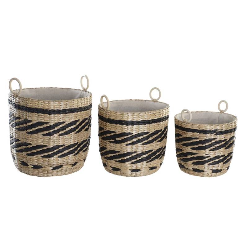 Korbset DKD Home Decor Polyester Kolonialfaser (38x38x36cm) von Joom DACH