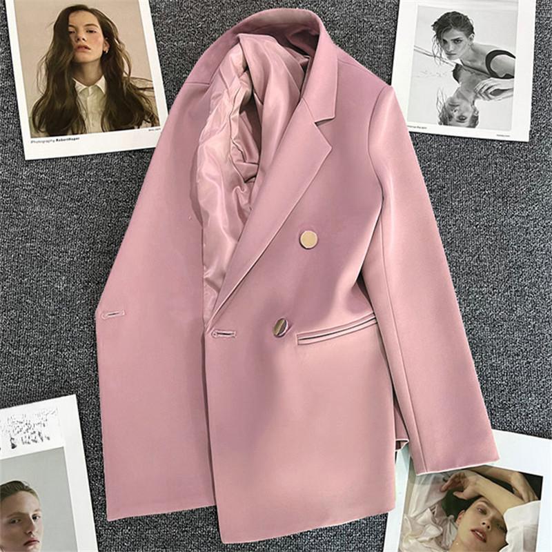 Korean Fashion Casual frauen Einfarbig Tasche Blazer Anzug Langarm Strickjacke Multi Farben Blazer Jacke L hellrosa Korean Fashion Casual frauen Einfarbig Tasche Blazer Anzug Langarm Strickjacke Multi Farben Blazer Jacke L hellrosa von Joom DACH