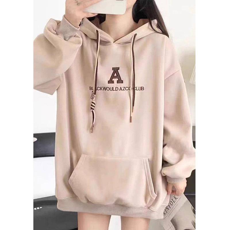 Sweatshirt im koreanischen Stil für Damen für Herbst und Winter, plus Samt, verdickt, Übergröße, Kapuzenjacke, Top M von Joom DACH