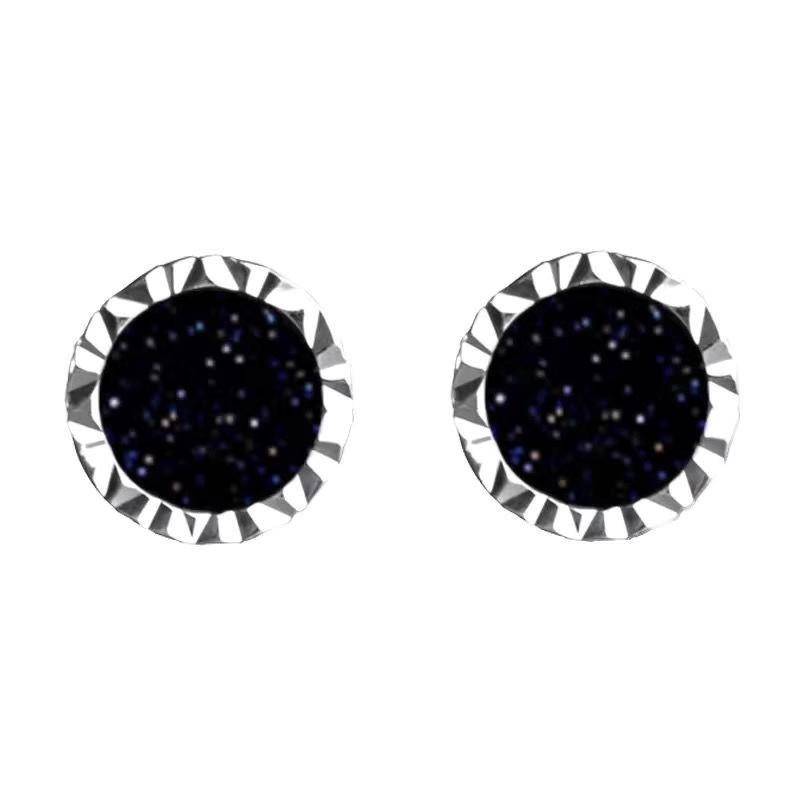 Koreanische Cool Black Stud Ohrring Für Männer Frauen Hip Hop Punk Runde Sandstein Ohrring Männlich Einfache Mode 02 von Joom DACH