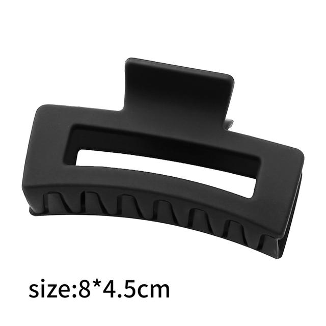 Koreanischer Stil, schwarz, große Haarklammern, elegante Acryl-Haarnadeln, Haarspange, Krabben-Haarspangen, Kopfbedeckung für Frauen und Mädchen, Haar-Accessoires 02 von Joom DACH