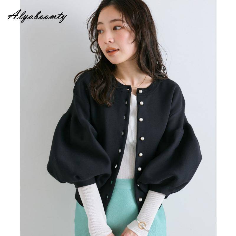 Koreanischer Ulzzang Herbst Winter Damen Pullover Blau Rosa Schwarz Aprikose Strickjacke Gestrickt Laternenärmel Stilvolle Oberbekleidung One Size schwarz Koreanischer Ulzzang Herbst Winter Damen Pullover Blau Rosa Schwarz Aprikose Strickjacke Gestrickt Laternenärmel Stilvolle Oberbekleidung One Size schwarz von Joom DACH