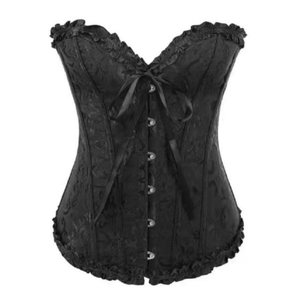 Korsett Bustier Mieder Damen Plus Size Satin Überbrust besticktes G-String Tops Korsett XS schwarz Korsett Bustier Mieder Damen Plus Size Satin Überbrust besticktes G-String Tops Korsett XS schwarz von Joom DACH