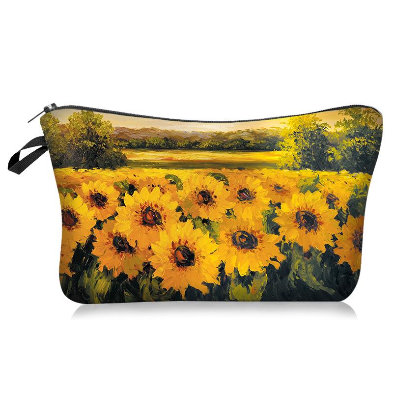 Kosmetiktasche für Damen mit Monet-Seerose, Gustav Klimt-Druck, Kosmetiketui, Lippenstift-Aufbewahrungstasche von Joom DACH