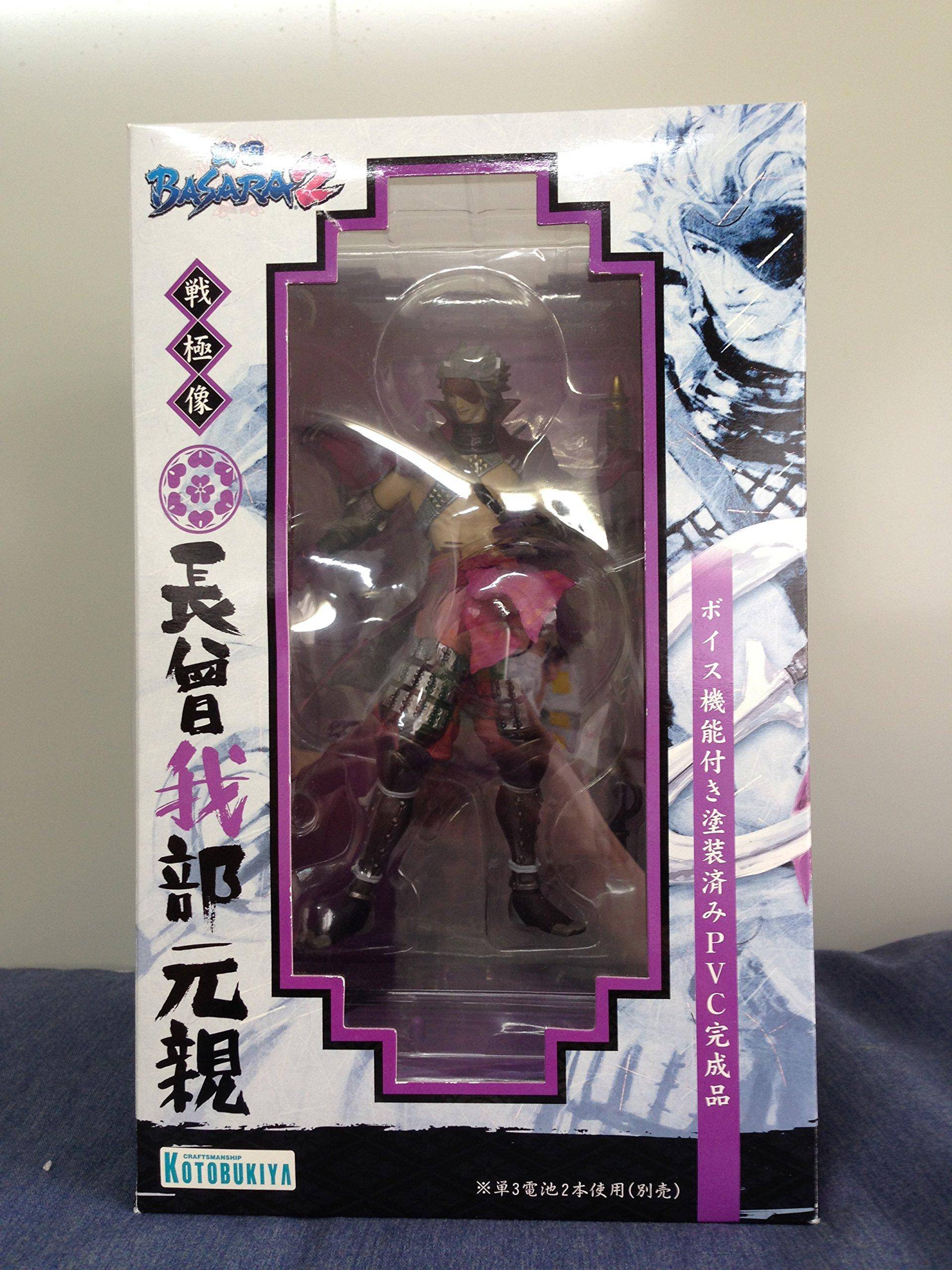 Kotobukiya Sengoku BASARA2 Sengoku-Statue Motochika Chosokabe PVC-lackiertes Fertigprodukt mit Sprachfunktion. Nicht maßstabsgetreu von Joom DACH