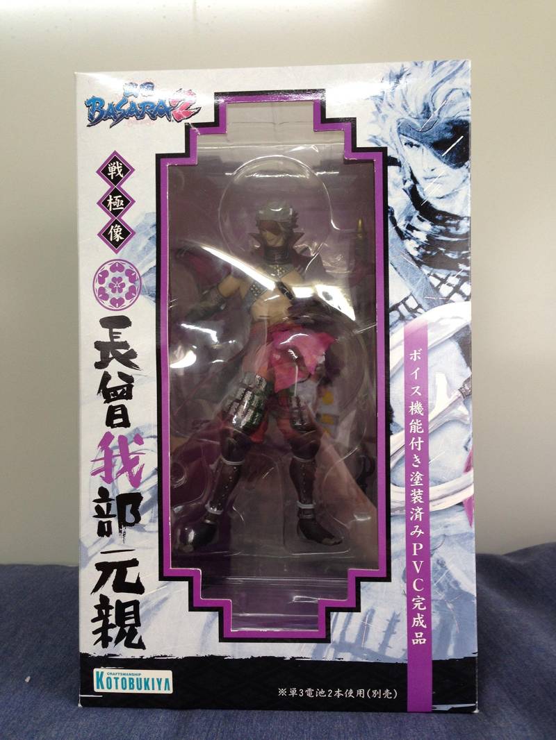 Kotobukiya Sengoku BASARA2 Sengoku-Statue Motochika Chosokabe PVC-lackiertes Fertigprodukt mit Sprachfunktion. Nicht maßstabsgetreu von Joom DACH