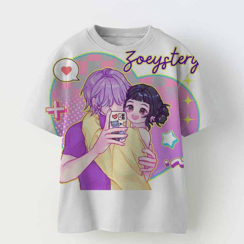 Kpop Dämonenjäger Kinderbekleidung Kurzarm T-Shirt Niedliches Kpop Dämonenjäger T-Shirt Harajuku T-Shirt für Jungen Mädchen children120 von Joom DACH