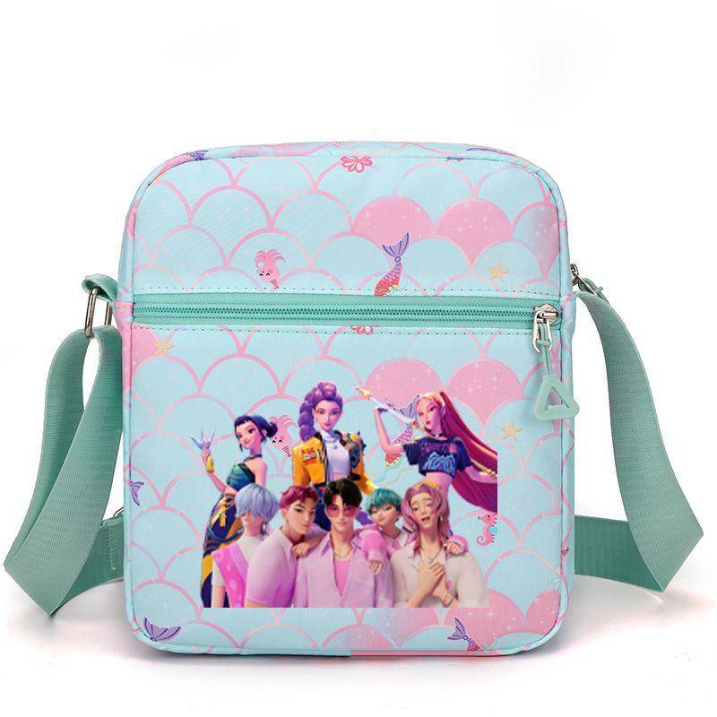 Kpop Dämonenjägerin Girlgroup Saja Boys Periphere Bedruckte Schultertasche Damen Umhängetasche Schultasche Studenten Campus Tasche von Joom DACH