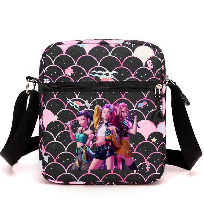 Kpop Dämonenjägerin Girlgroup Saja Boys Periphere Bedruckte Schultertasche Damen Umhängetasche Schultasche Studenten Campus Tasche von Joom DACH