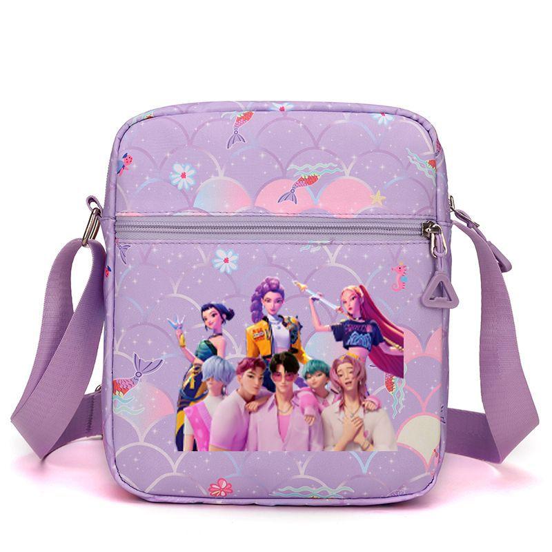 Kpop Dämonenjägerin Girlgroup Saja Boys Periphere Bedruckte Schultertasche Damen Umhängetasche Schultasche Studenten Campus Tasche von Joom DACH