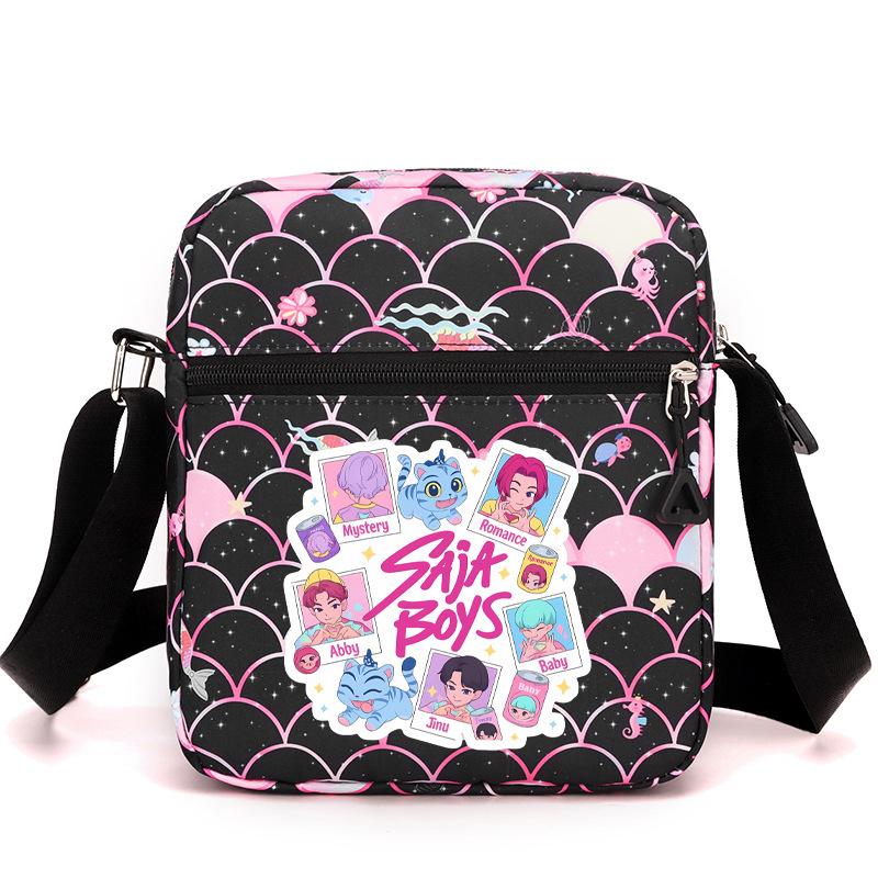Kpop Dämonenjägerin Girlgroup Saja Boys Periphere Bedruckte Schultertasche Damen Umhängetasche Schultasche Studenten Campus Tasche von Joom DACH