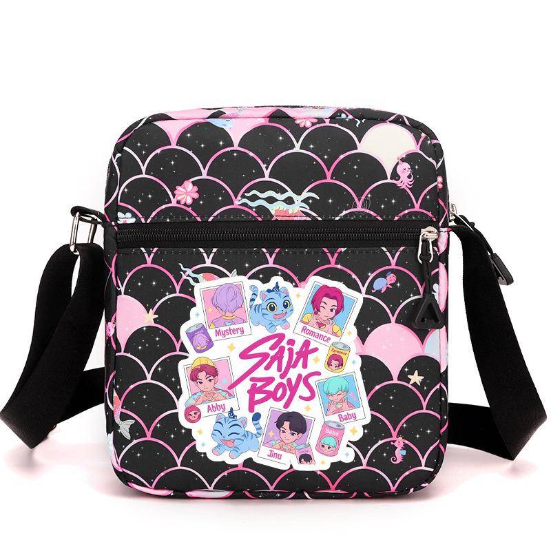 Kpop Dämonenjägerin Girlgroup Saja Boys Periphere Bedruckte Schultertasche Damen Umhängetasche Schultasche Studenten Campus Tasche von Joom DACH