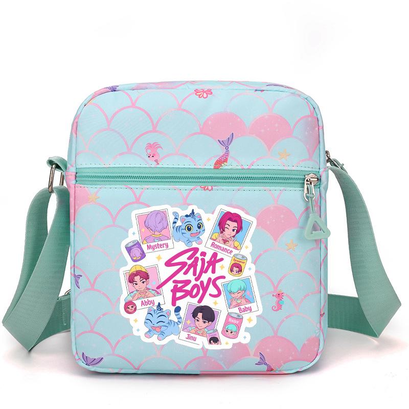 Kpop Dämonenjägerin Girlgroup Saja Boys Periphere Bedruckte Schultertasche Damen Umhängetasche Schultasche Studenten Campus Tasche von Joom DACH