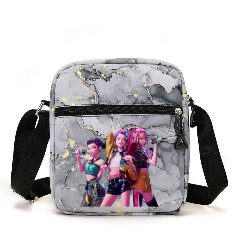 Kpop Dämonenjägerin Girlgroup Saja Boys Periphere Bedruckte Schultertasche Damen Umhängetasche Schultasche Studenten Campus Tasche von Joom DACH