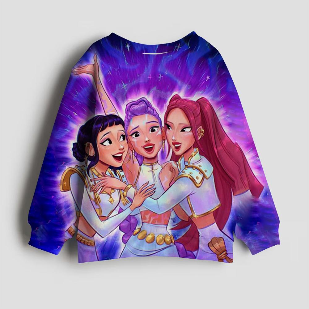 Kpop Dämonenjägerinnen Sweatshirt Rumi Mira Zoey Niedliche Kapuzenpullover Kinder Frühling Herbst Pullover Kinder Langarm Kleidung Geschenk 130 von Joom DACH