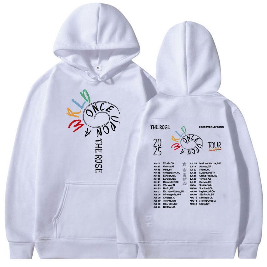 Kpop The Rose Once Upon AWRLD World Tour Hoodie Herren Damen Fleece Mode Pullover Sweatshirt Fans Kleidung Kapuzen XL von Joom DACH