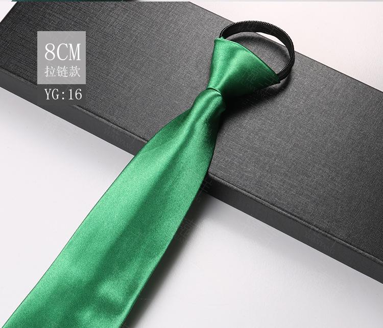 Krawatte Herren, Einfarbig Business Arbeit Professionell Bräutigam Schwarz Blau Rot Einfach zu Binden Ohne Reißverschluss Krawatte von Joom DACH