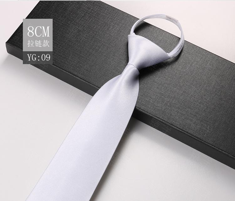 Krawatte Herren, Einfarbig Business Arbeit Professionell Bräutigam Schwarz Blau Rot Einfach zu Binden Ohne Reißverschluss Krawatte von Joom DACH