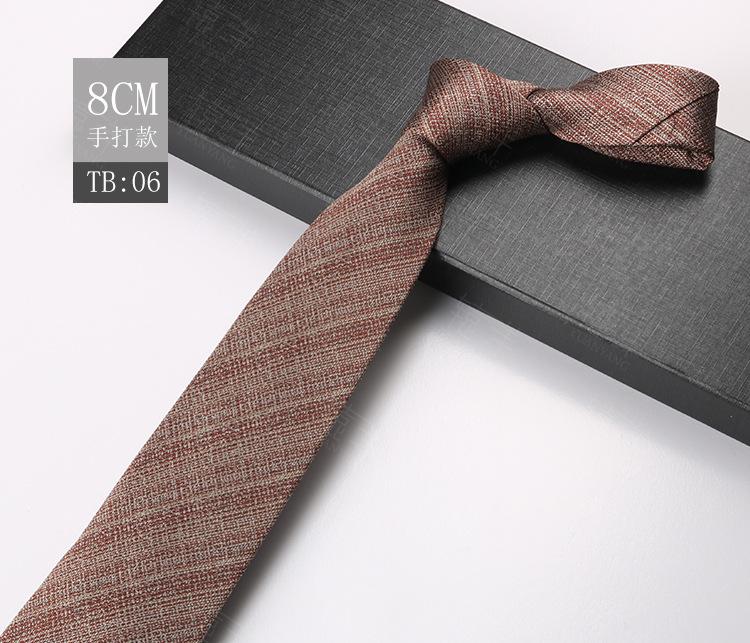 Krawatte Herren Vintage Business Wide Edition 8Cm Polyester Jacquard Streifen Kleid Hochzeit Bräutigam Karriere Arbeit von Joom DACH