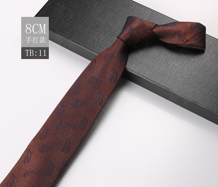 Krawatte Herren Vintage Business Wide Edition 8Cm Polyester Jacquard Streifen Kleid Hochzeit Bräutigam Karriere Arbeit von Joom DACH