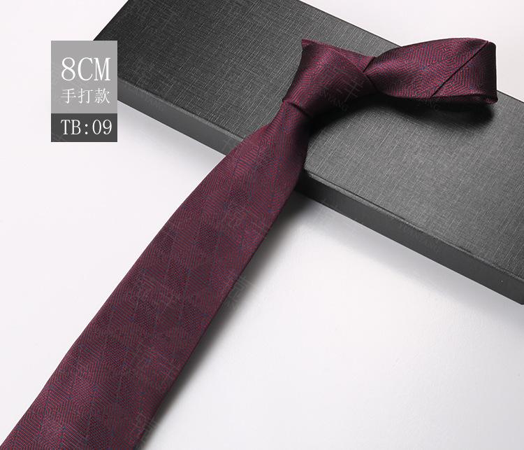 Krawatte Herren Vintage Business Wide Edition 8Cm Polyester Jacquard Streifen Kleid Hochzeit Bräutigam Karriere Arbeit von Joom DACH