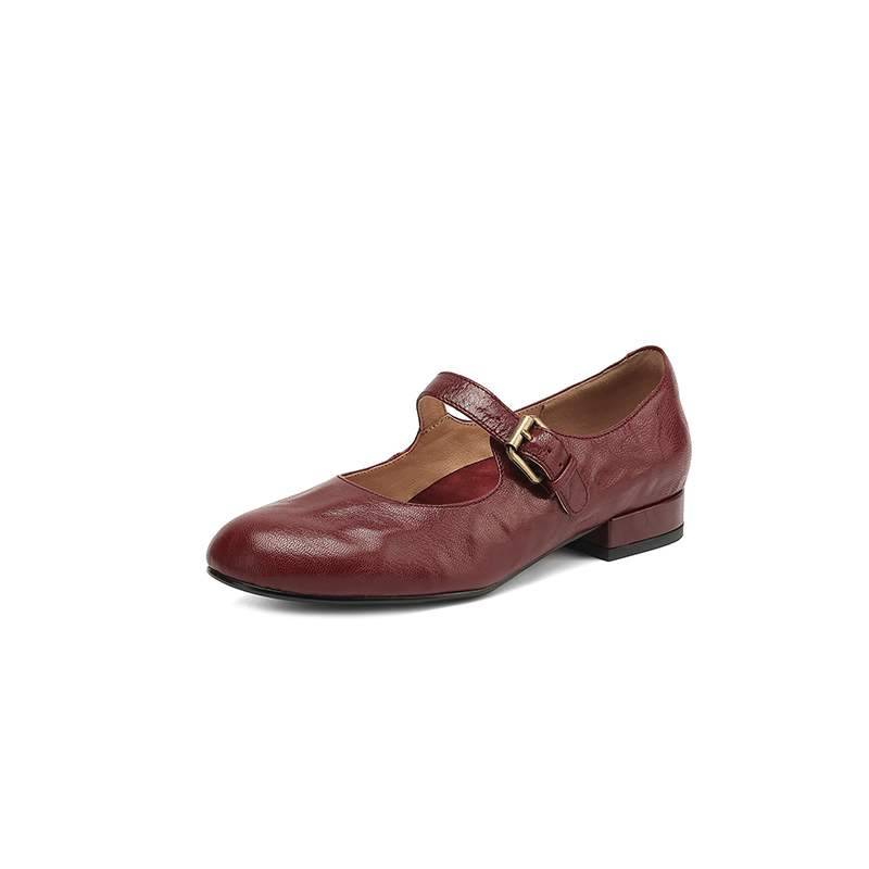 Krazing Pot Schafsleder Mode Sommer Frühling Herbst Damen Plissee Dekoration Runde Zehenpartie Niedrige Absätze Mary Janes Pumps 39 weinrot Krazing Pot Schafsleder Mode Sommer Frühling Herbst Damen Plissee Dekoration Runde Zehenpartie Niedrige Absätze Mary Janes Pumps 39 weinrot von Joom DACH