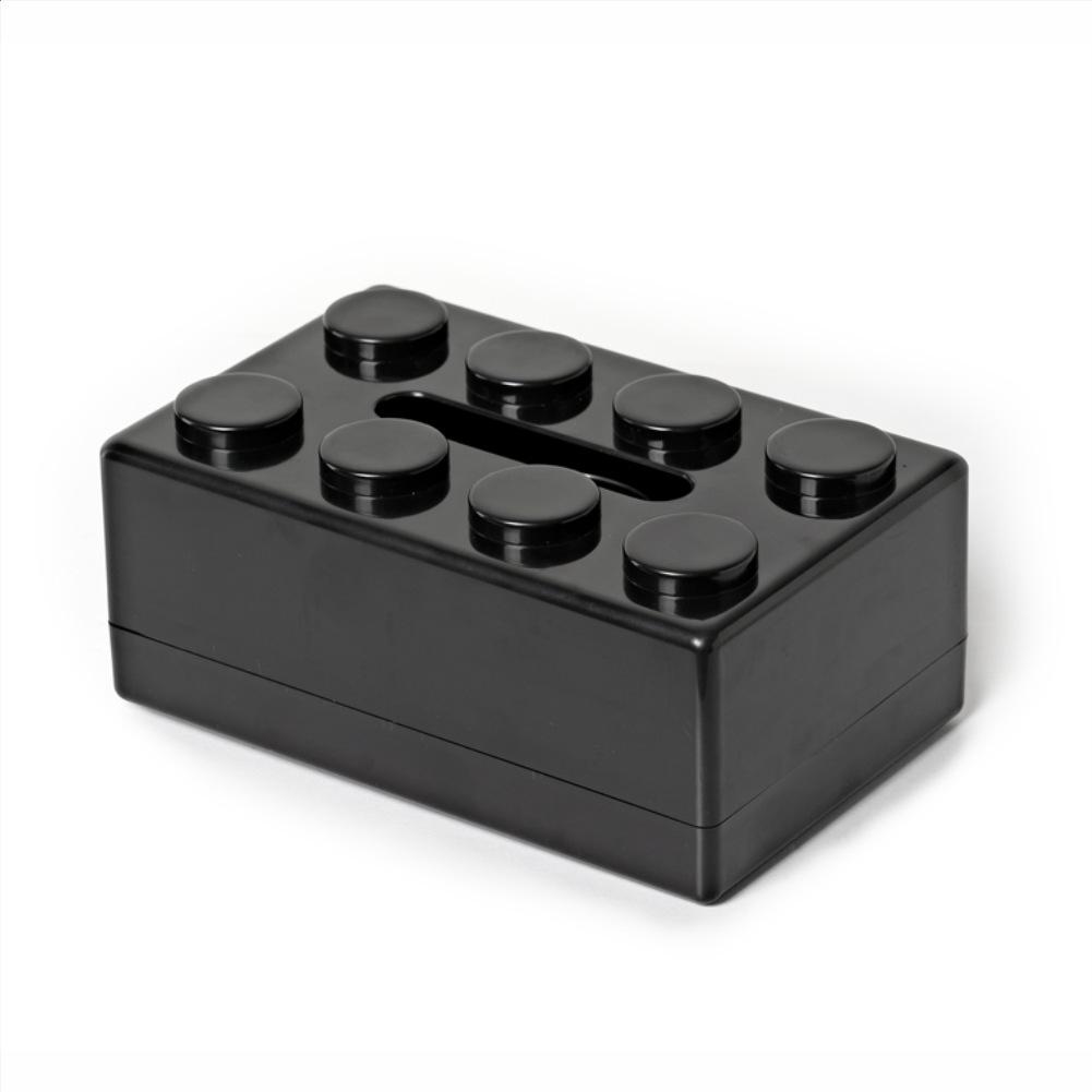 Kreative Bausteine ​​Form Tissue Box Papier Halter Badezimmer Gesicht Handtuch Box Organizer schwarz von Joom DACH